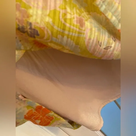 BCBMAXAZRIA Floral Print Chinoiserie romper Mini Dress, Drawstring Waist, Medium - Picture 8 of 16